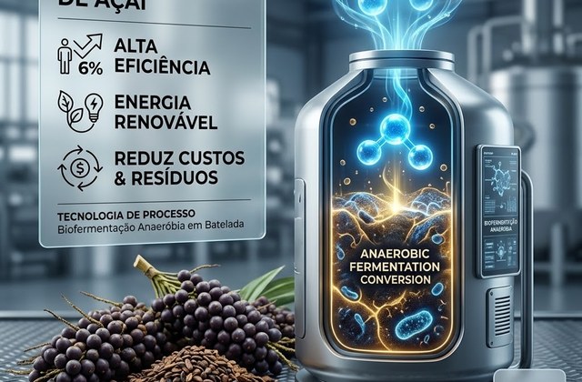BR 10 2017 017381 0 - Produção de biohidrogênio a partir dos resíduos do açaí (sementes e ráquilas) em reatores anaeróbios em batelada