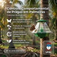 BR 10 2018 000784 0 - Monitoramento e controle comportamental com feromônio sexual da praga desfolhadora, Opsiphanes invirae Hubner, 1808 (Lepidoptera: Nymphalidae)